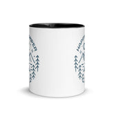 "Happy Camper" Ceramic Mug with Colorful Accents